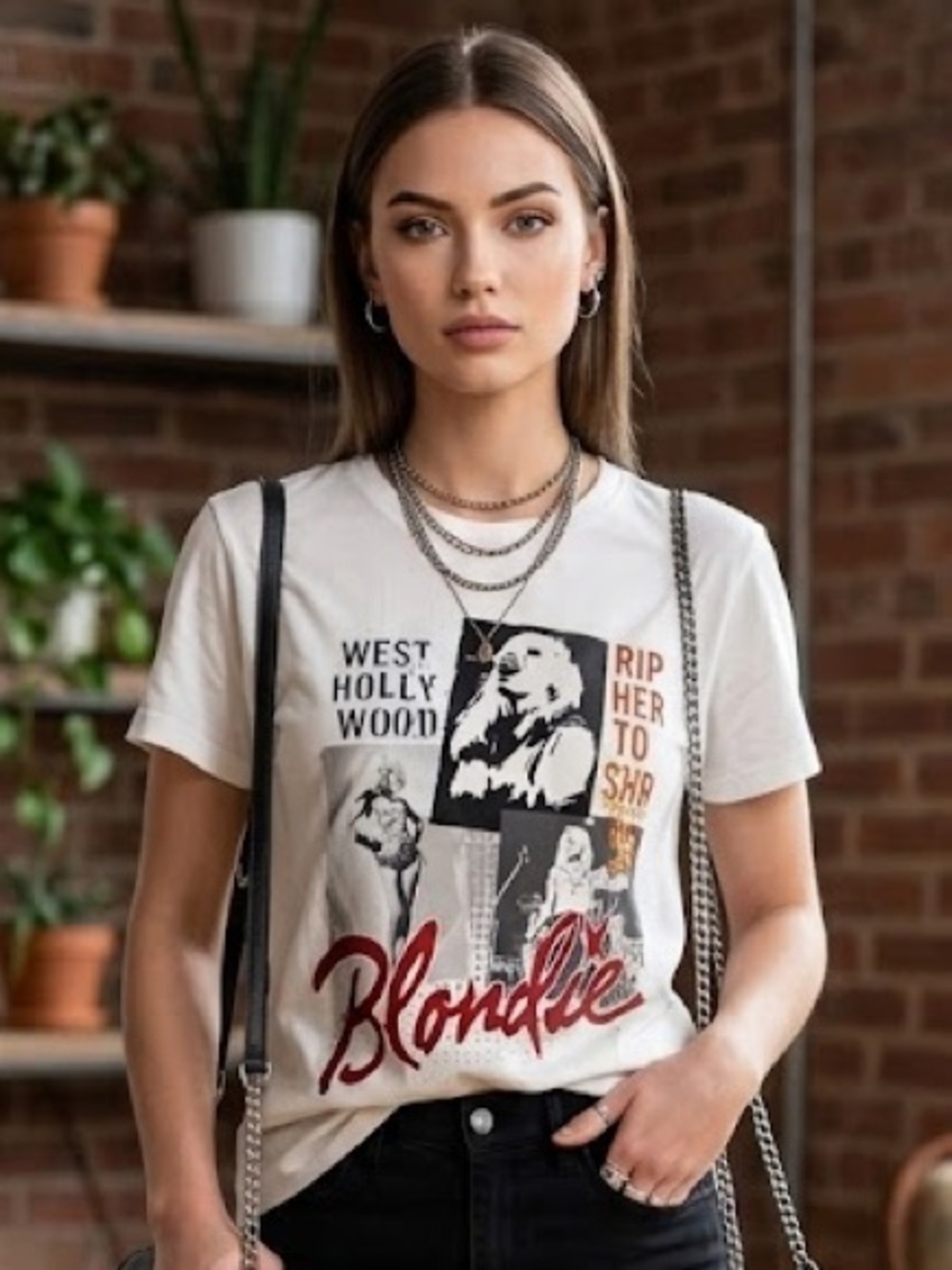 NWT Blondie Rip Her to Shreds Band Graphic T-Shirt - XS S L XXL